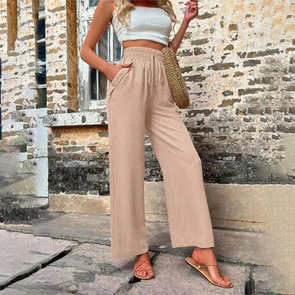 Casual Solid Colour Trousers