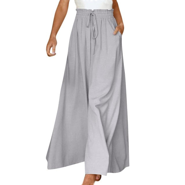 Casual Wide Leg Trousers