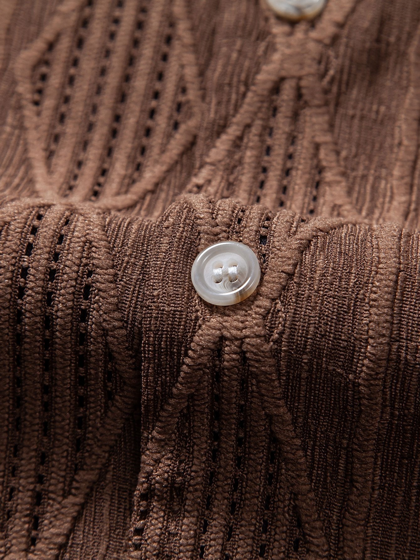 Cuban Jacquard Geometric Shirt & Straight Leg Linen Trousers