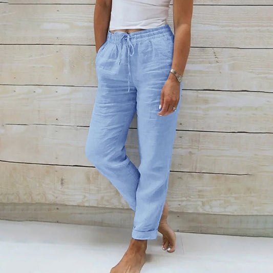 【Cotton and Linen】Casual Straight Trousers