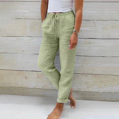 【Cotton and Linen】Casual Straight Trousers