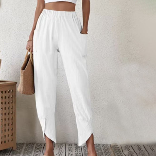 Monochromatic Casual Trousers