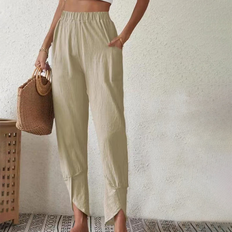 Monochromatic Casual Trousers