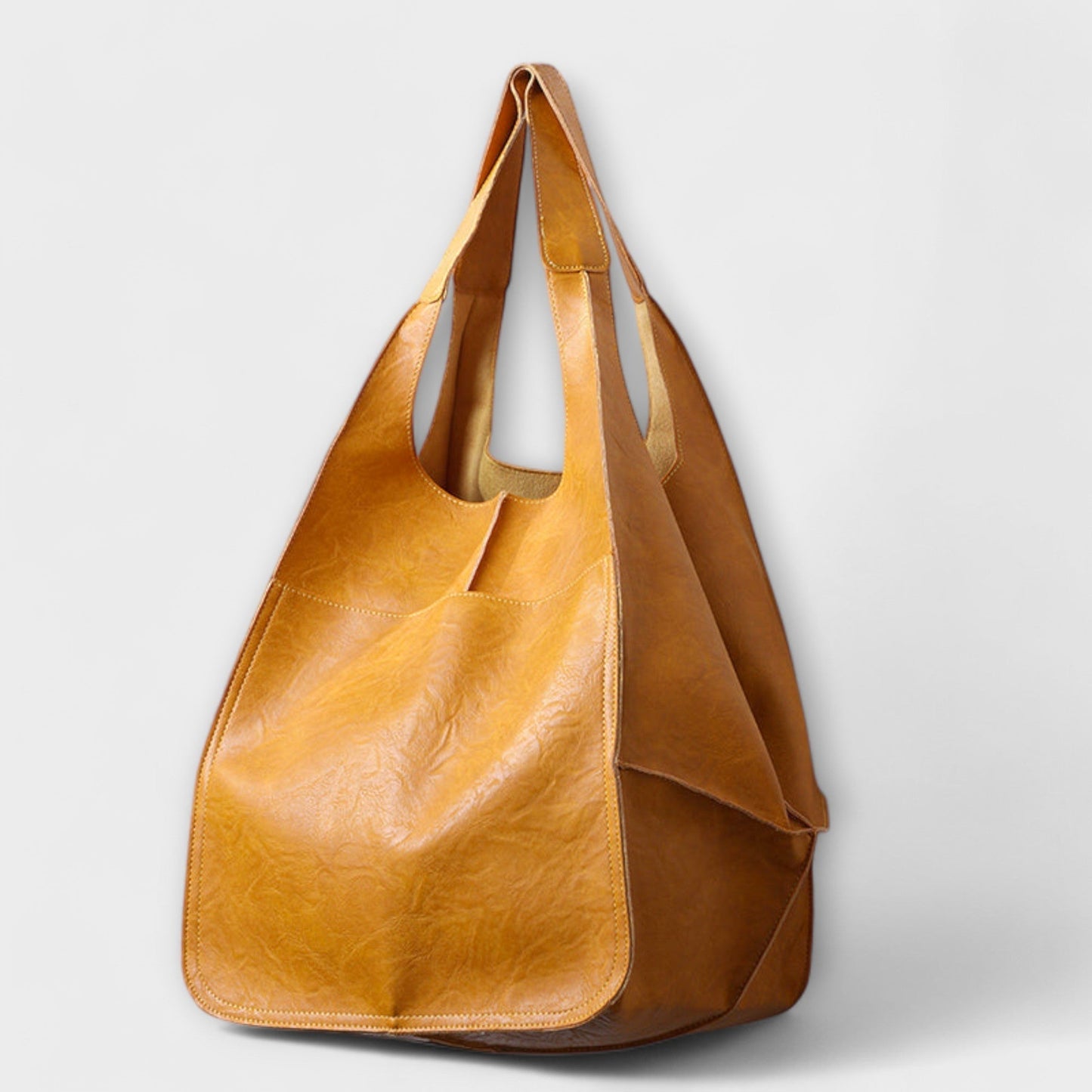 Aurellia Oversized Weekender Bag, PU Leather, Versatile Travel Tote