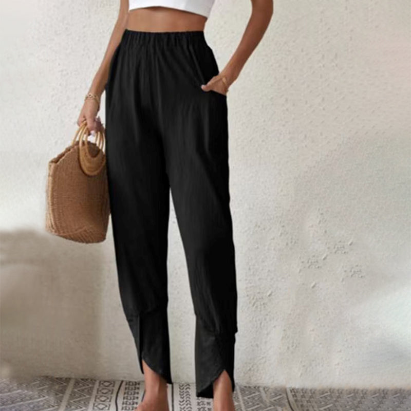 Monochromatic Casual Trousers
