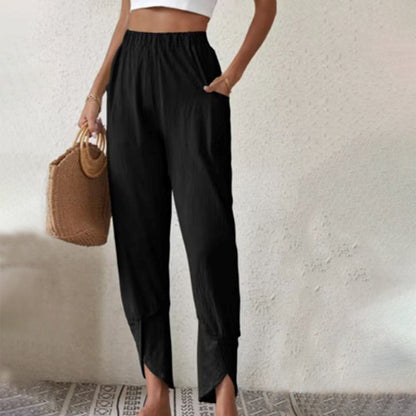 Monochromatic Casual Trousers
